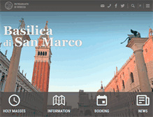 Tablet Screenshot of basilicasanmarco.it